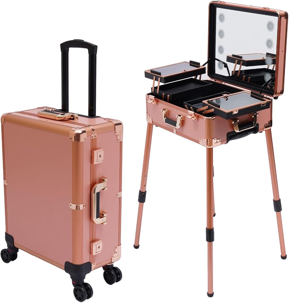 𧳠Valise Maquillage Trolley (Studio Mobile) Ce titre met en avant la mobilité et le cÎté "tout-en-un" pour les maquilleurs itinérants.