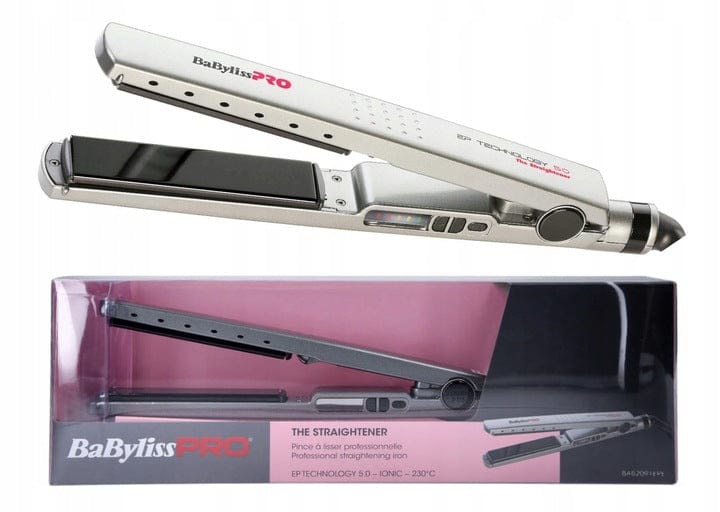 BaBylissPRO The Straightener : Lisseur Professionnel BaBylissPRO "The Straightener" – Technologie EP 5.0 & Ionique – Température Max 230°C