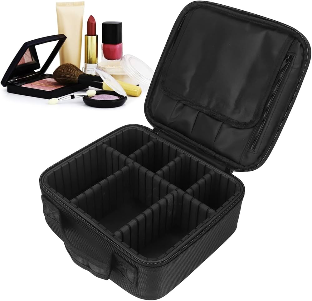 Focus "Organisation & Rangement" : Valisette de Rangement Maquillage avec Séparateurs Amovibles – Sac Cosmétique Rigide pour Pro