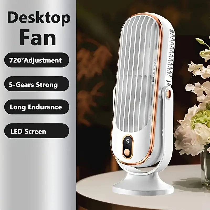 Vent d’Élégance – Climatiseur Portable Double Moteur 720°