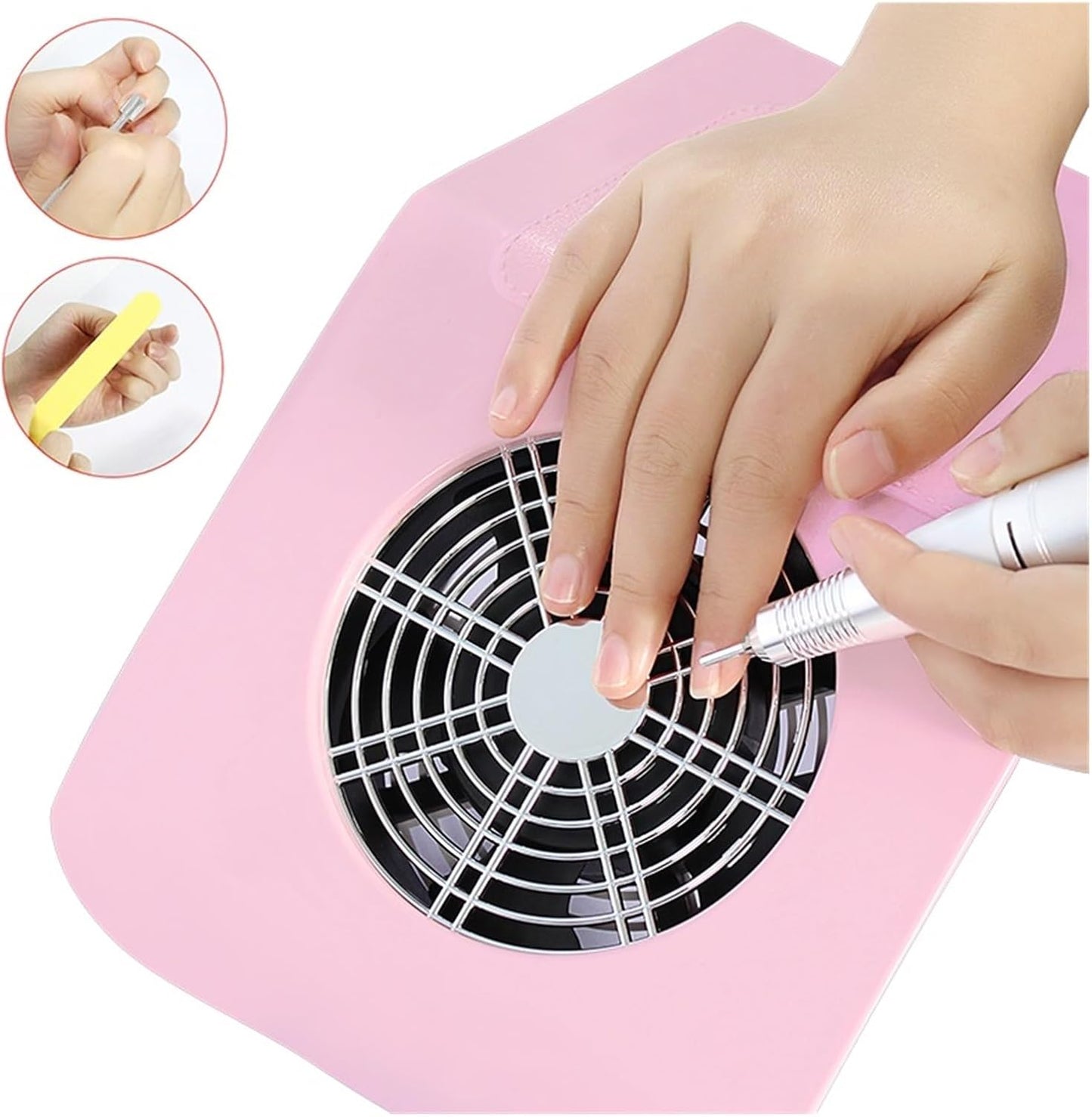 Aspirateur à Ongles Manucure – Collecteur de Poussière Pro
