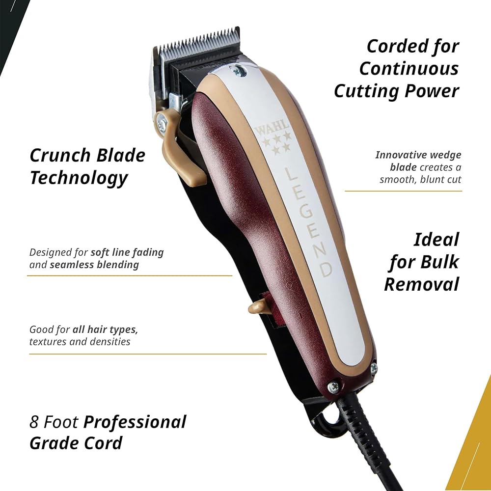 Tondeuse Wahl 5 Star Legend Filaire – Moteur V9000 Ultra-Puissant & Lame Spéciale Dégradés (Fading)