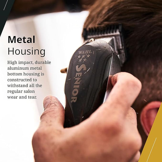 Tondeuse Wahl Senior Sans Fil Édition Métal – Design Heavy Duty & Puissance Professionnelle