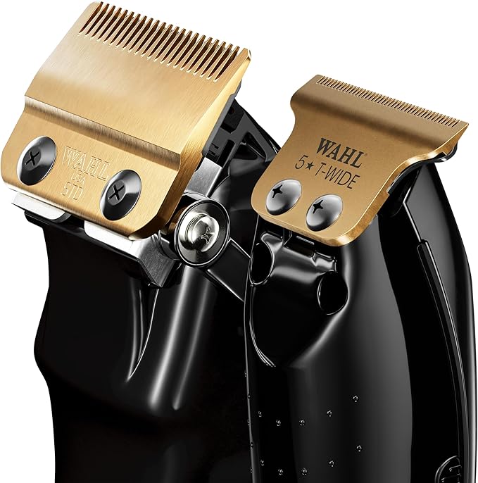 Pack Premium Wahl Cordless Barber Combo – Magic Clip & Detailer Li Noir – Édition Limitée