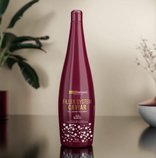 Gold Diamond Filler System Caviar Masque Réparateur Intensif pour Cheveux 1L