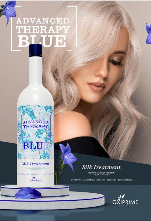 Oxiprime Blue Silk 1L – Traitement & Lissage Cheveux Professionnel