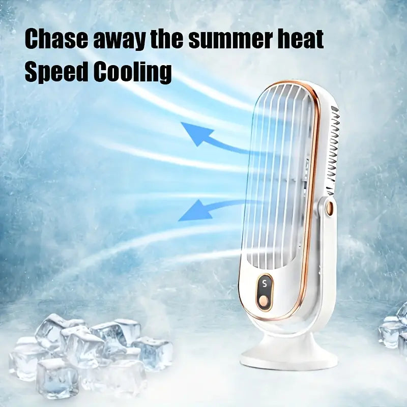 Vent d’Élégance – Climatiseur Portable Double Moteur 720°
