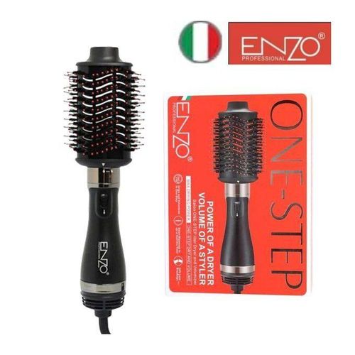 Brosse Soufflante Professionnelle ENZO One-Step – Volumateur & Sèche-Cheveux 2-en-1