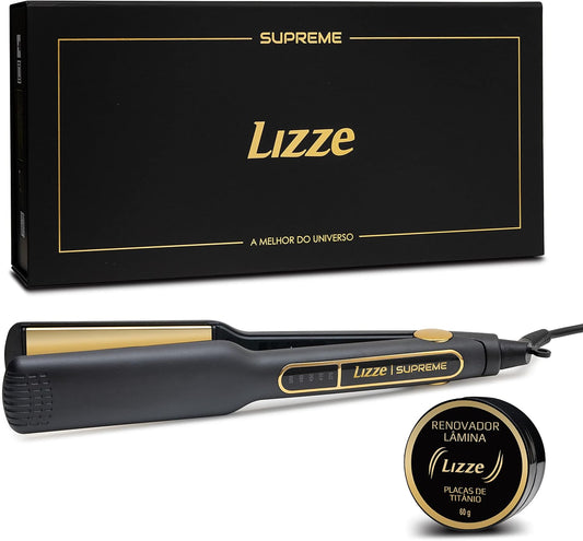 Lizze Supreme : Lisseur Professionnel Lizze Supreme – Le Plus Rapide au Monde – Plaques en Titane 252°C (485°F) – Spécial Lissage Brésilien & Progressif