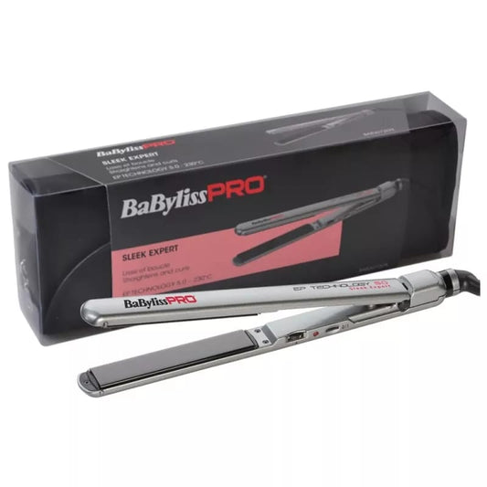 BaBylissPRO Sleek Expert : Lisseur Professionnel BaBylissPRO Sleek Expert – Technologie EP 5.0 – Lissage & Bouclage Haute Précision – 230°C