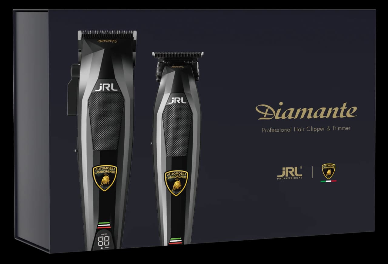 Tondeuses JRL x Automobili Lamborghini – Édition Limitée Diamante & Socle de Charge
