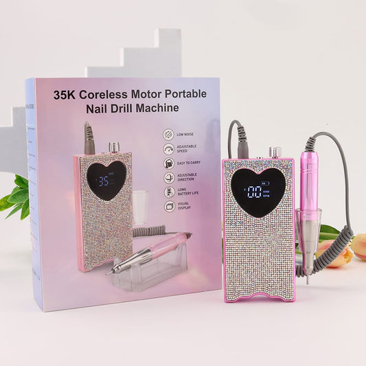 Ponceuse à Ongles Professionnelle Sans Balais 35 000 RPM – Portable