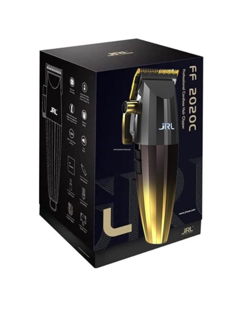 JRL USA Fresh Fade Gold – Tondeuse de Finition Professionnelle, Sans Fil & Longue Autonomie