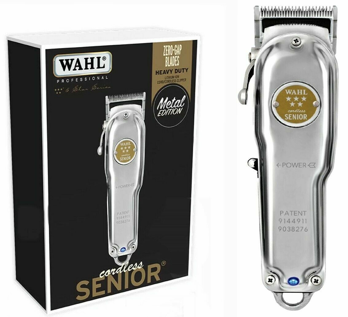 Wahl Cordless Senior Métal – Tondeuse de Coupe Professionnelle Sans Fil, Précision Zero-Gap & Corps Heavy Duty