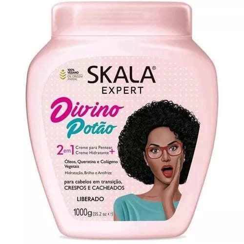 Skala Expert Masque Capillaire 2-en-1 – Crème de Soin & Leave-in Vegan (1000g) – Pour tous types de boucles