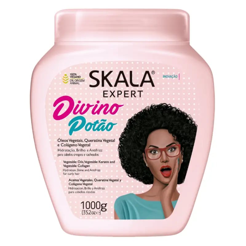 Skala Expert Masque Capillaire 2-en-1 – Crème de Soin & Leave-in Vegan (1000g) – Pour tous types de boucles