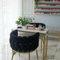 Table de Manucure Design Marbre & Or avec 2 Fauteuils