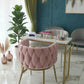 Table de Manucure Design Marbre & Or avec 2 Fauteuils