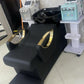 Axée sur le Confort et le Design Station de Lavage Luxe pour Salon de Coiffure – Cuir Premium et Finitions Chromées