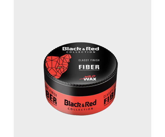 Cire Capillaire Fiber Black & Red - Effet Fibre Wild Wax - Tenue Forte et Finition Classy
