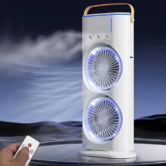 Mini Climatiseur Portable USB 3-en-1 – Ventilateur & Refroidisseur