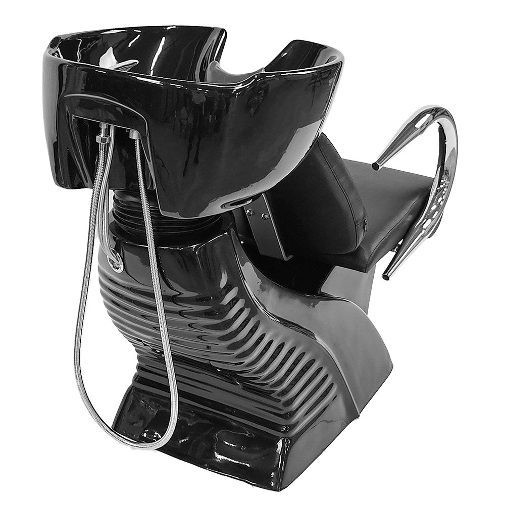 Bac à Shampoing Professionnel avec Fauteuil – Confort Salon de Coiffure – Noire